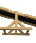 Base structure of the 71 Inch Dog Agility Seesaw Outdoor Training And Exercise Wooden Platform Pro Grade Obstacle Course
