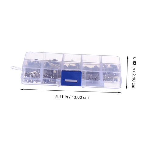 Shop Grade 304 Stainless Steel Solid Rivets Kit Includes 160 Tough Round Head Fasteners displayed in a clear organizer box.