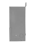 Front view of One Phase Buck Boost Step Down Transformer 245V Primary To 220V Secondary Beefy 50/60Hz Voltage Converter with steel enclosure.