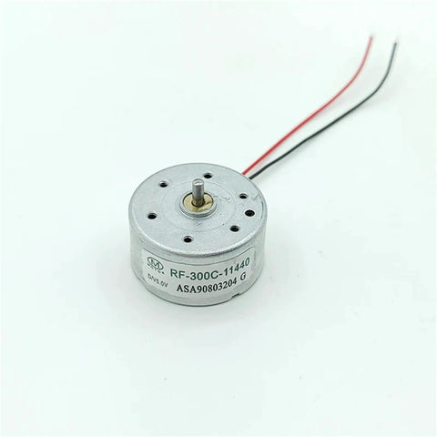 Micro 300 DC Motor One Point Five To Six Volts 6500 RPM 24mm Round Spindle Silent For DIY CD DVD Player Loader Toy Fan Engine 