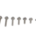 Assorted stainless steel flange bolts from 70 Piece M5 Bolt Assortment Kit With Hex Socket Head Cap And Flange Bolts In Stainless Steel 304 For Heavy Duty Fastening And DIY Projects, Rust Resistant Hardware Set Toolbox Must Have.