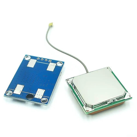 Neo-8M GPS Receiver Module with built-in antenna for Arduino projects, blue board, LED indicator, 3V-5V power, fast satellite fix