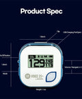Voice 2S Plus Talking Golf GPS Rangefinder With Clip On Hat Mount, Real Time Audio Distances To Front Center And Back Of Green, Blue