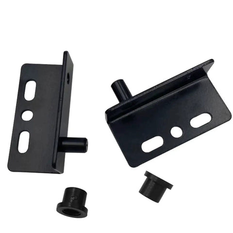 Heavy Duty Concealed Shaft Door Hinge With Bushing For Wood Doors Cabinets Drawers And Wardrobes Invisible Mount With Premium Metal Cap 1X40X14MM 5MM Shaft Multicolor Finish Durable Hardware black hinge pieces with bushing and cap