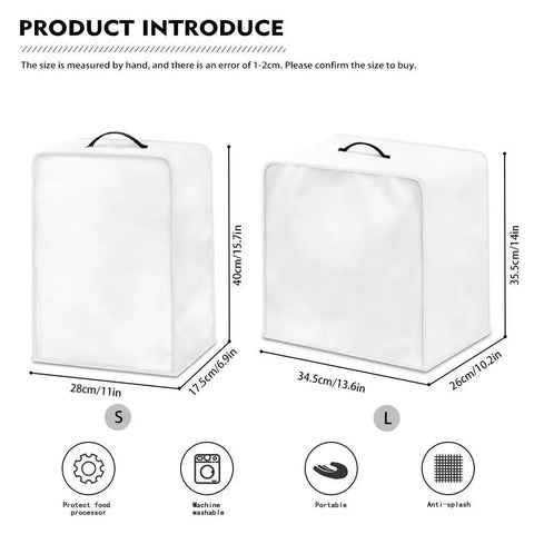 Stain And Dust Resistant Coffee Maker Cover For Home, Office, Or Coffee Shop, sizes S and L, polyester fabric, slick fit.