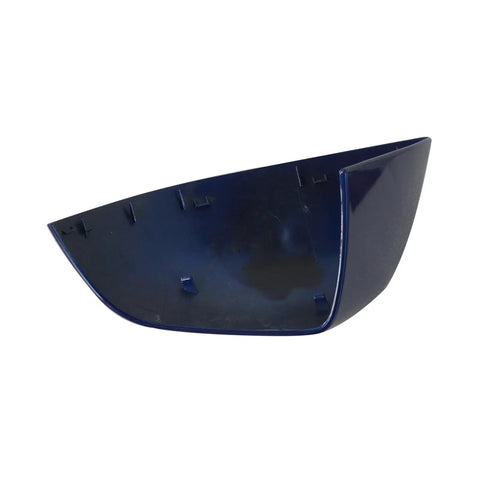 Top Shelf Blue Front Side Mirror Lower Cover Cap For Tesla Model 3 Rearview Wing Tray Replacement Right Side Auto Exterior Trim Direct Fit Upgrade Slick Ride Ready, blue plastic cap for right side mirror.