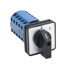Beefy Heavy Duty 2/3 Gear Reversing Switch With Five Joints, On Off Changeover Cutoff Switch 32A 63A 125A, Two Position Off On, Redundant Safe Shutdown, Ergonomic Quick-Actuation Button, Industrial Grade Power Control for Machinery, blue rotary switch