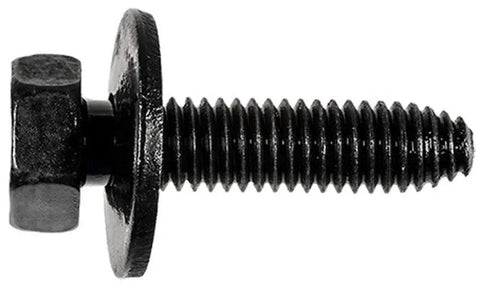 M6 1.0 X 25mm Hex Head Sems Phosphate Finish screw for mechanical assemblies, high strength fastener with precision threads