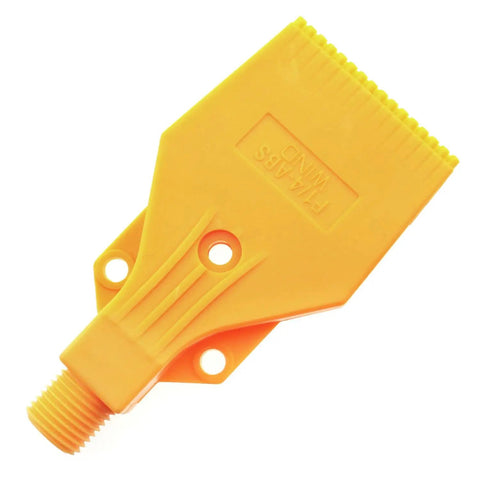 Yellow Wind Jet Nozzle One Quarter Inch BSPT Male Three Hole ABS Air Blower Nozzle Air Knife For Drying and Blowing