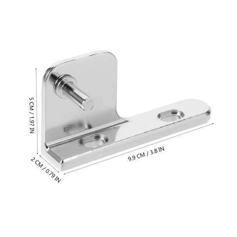 Beefy Heavy Duty Left Refrigerator Door Hinge Replacement for Commercial Coolers and Freezers, Stainless Steel 3.89 x 1.96 x 0.78 Inch