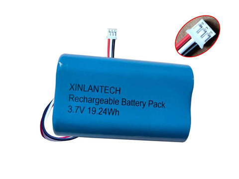 Beefy Three Point Seven Volt 5200mAh 18650 Battery Pack With 1S2P Configuration JST PH 2 0 Connector And Wires