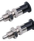 Heavy Duty Stainless Steel Ball Nose Spring Plunger, Self Locking Retractable Indexing Pin With M16 Thread, Pro Grade Push Fit Knob Tool.
