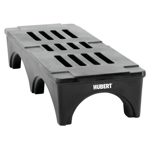 Heavy Duty Black Plastic Dunnage Rack For Warehouse Storage 30 X 22 X 12 Top Shelf Industrial Freight Container Power Washable Built Like A Tank