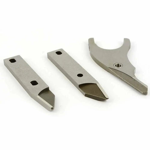 Heavy Duty 18 Gauge Sheet Metal Shear Blade Replacement Cuts Like Smoke Hardened Steel Edge Fits DeWalt Makita Milwaukee Power Shears set of three blades