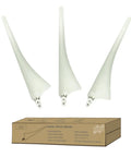 630 mm Delta Wing High Strength Carbon Fiber Wind Turbine Blade for Horizontal Turbines shown with packaging