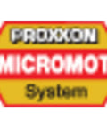Three Jaw Keyless Drill Chuck For MICROMOT Systems, Steel Construction, Fits All MICROMOT Devices, 0.3-3.2 Mm Capacity (1/64 To 1/8 Inch), Easy Grippy Lock, Black Finish, Ideal For Precise Tiny Shaft Work, Proxxon MICROMOT logo