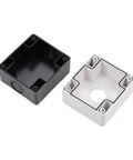 Waterproof 22mm Push Button Station Enclosure With 1 Button Hole, Surface Mount Plastic Electrical Switch Box, Sealed for Tough Duty, Anti Corrosion, White and Black Finish Built to Last.