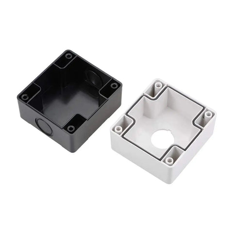 Waterproof 22mm Push Button Station Enclosure With 1 Button Hole, Surface Mount Plastic Electrical Switch Box, Sealed for Tough Duty, Anti Corrosion, White and Black Finish Built to Last.