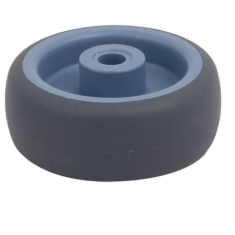 2 Inch Diameter TPR Wheel for Carts and Trolleys with 8.5mm Bore 49 by 22mm Size Quiet Roll Caster Wheel Pulley Roller Gray and Blue