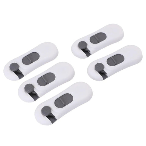 Set of five Baby Safety Cabinet Locks For Cabinets And Drawers With Double Door Access No Fuss Install Easy To Use Without Tools Child Proofing Locks