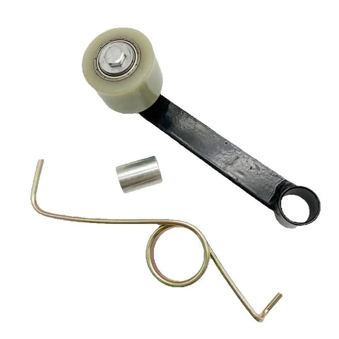 Heavy Duty Chain Tensioner With Roller Kits That Keeps Your Bashan 200cc BS200 ATV Quad Running Smooth And Reliable For A Long Time Without Drifting Or Slipping, black steel roller kit with spring