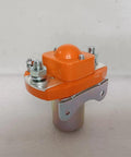 JwDawn Zj200d 80 Volt 200 Amp Single Coil No Solenoid Switch Relay for Electric Forklift Pallet Truck, side view with orange top.