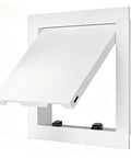 Sleek Quick Swap Access Panel 10X18 Inch Featuring Magnetic Aluminum Frame And Tough Galvanized Steel for easy access.