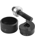 Conduit Knockout Punch Unit With Manual Draw Stud 1-1/2 Inch Hole Size Actual Hole 1.95 Inches Complete Kit for Mild Steel
