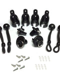 Two Pack Replacement Bungee End Cap Kit For Exterior Cordless Roller Shades And Outdoor Blinds Black components layout