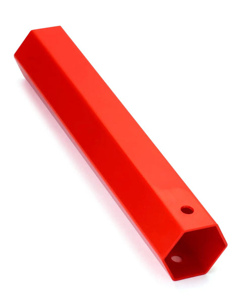 Beefy Heavy Duty Plastic Lug Nut Cover Socket For 33mm Semi Truck Lug Nut Covers, 11 Inch Long Puller Tool In Red