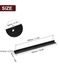 Dimensions of Hidden Drawer Edge Pulls 5 Pack 500mm Aluminum Alloy Back Mount Finger Pulls for Cabinets in sleek black