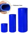 Heavy Duty Blue Silicone Turbo Boost Hose Pipe 800mm Long 70 To 120 mm ID High Temperature Resistant Up To 240 Celsius Great For Intercooler Air Intake Cooling System Fits Your Rig Flexibility For Fast Build Project Racing Setup, 5mm thickness cutaway