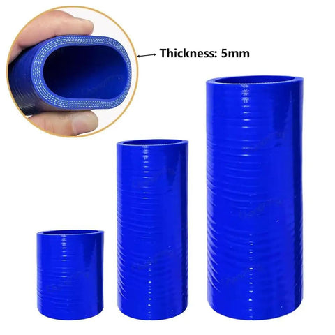 Heavy Duty Blue Silicone Turbo Boost Hose Pipe 800mm Long 70 To 120 mm ID High Temperature Resistant Up To 240 Celsius Great For Intercooler Air Intake Cooling System Fits Your Rig Flexibility For Fast Build Project Racing Setup, 5mm thickness cutaway