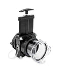 Ready-To-Use Gate Valve With Built-In Clear Adapter For 3-Inch Sewer Fittings, see-through design, black construction, universal fit