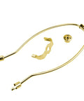 Snag These Tough 10 Inch U Shaped Lamp Harps To Secure Wobbly Table Lamps Fast Featuring Dependable Saddle Clips And Knockout Finial Caps For A Damn Nice Finish - polished brass lamp harps with saddle clip and knockout finial.