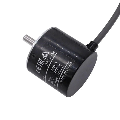 Incremental Rotary Encoder With 5 24V DC NPN Output And 2m Cable Resolutions From 1000PR To 2500PR Plastic Housing Boss Level Durability