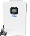 3600W Hybrid Solar Inverter 48V DC To 110V AC Pure Sine Wave With Built In 80A MPPT Controller front view with cables