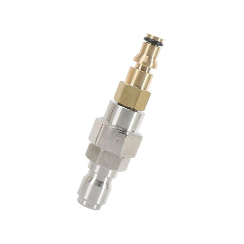 Heavy Duty Brass Quick Connect Hose Adapter For 9mm Tubing Leakproof Easy Install Car Wash Hose Quick Coupler Fits Standard Pressure Washer Hoses Rugged Quick Connect Fitting For Home And Pro Detailing image