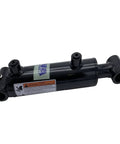Black Weld Cross Tube Hydraulic Cylinder With 2 Inch Bore 6 Inch Stroke 1 1 Quarter Inch Rod SAE 6 Port 3000 PSI Heavy Duty Industrial Grade
