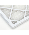 Close-up of 18 x 20 x 1 Nominal Air Filter With Wire-Backed Pleated Design MERV 8 35 Percent Efficient Synthetic Media