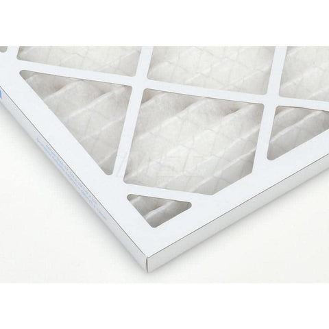 Close-up of 18 x 20 x 1 Nominal Air Filter With Wire-Backed Pleated Design MERV 8 35 Percent Efficient Synthetic Media
