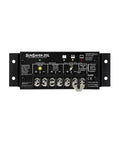 Front view of 20A PWM Solar Charge Controller for 24V systems with four-stage battery charging and load control features.