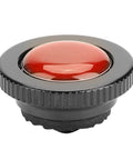 Slick Mini Quick Release Plate Built From Tough Aluminum Alloy for camera swaps, featuring a red circular button and black base.