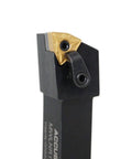 Pro Grade Indexable Turning Tool Holder Kit With Three Quarter Inch Shank And Five Inch Length Includes Ten Carbide WNMG432 Inserts