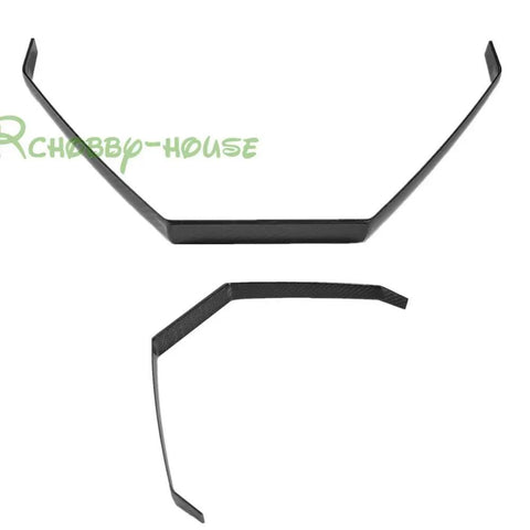 Carbon Fiber Landing Gear For Extra260 RC Airplane 26CC, ultra lightweight high strength, no holes, black color, side view.
