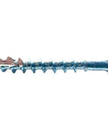 Heavy Duty Flat Head Wood Screws Size Eight X One And One Quarter Inch With Type Seventeen Nibbed Points Zinc Coated Steel smooth operator thread