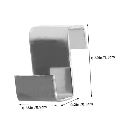 Z Shaped Glass Fixing Clips For Greenhouse, 100 Pack Rust Resistant Stainless Steel Clamps To Secure Glass Panels, Windproof Pane Holders Replacement Kit For Strong Weather, Easy Install, Durable Glazing Hardware