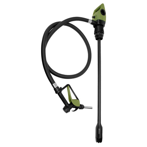 Heavy Duty 79 Inch Corrugated Discharge Hose Drop In Swap For Electric Oil Drum Siphons High Flow Liquid Transfer Tube with nozzle
