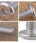 Flat-head socket cap screw, 1/4-20 x 2 in, stainless steel for furniture joints