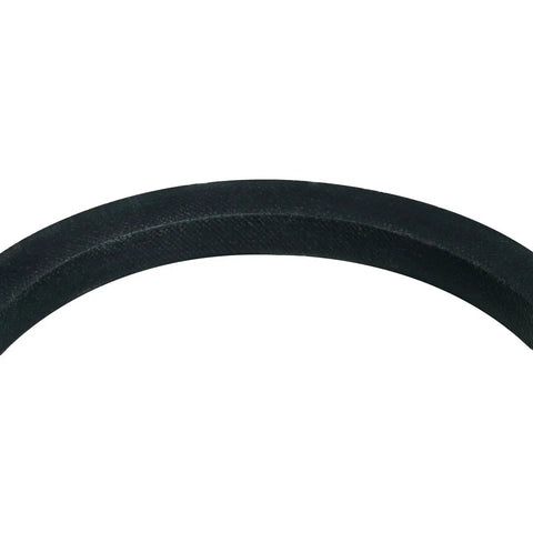 3L220 FHP Belt 0.38 In Top Width 22 In Length, Static And Oil Resistant, Durable Long-Life Cover, High-Strength Cords For Minimal Tension Decay, Operating Range 0F To 176F (-18C To 80C), Max Speed 90 Ft/S, Light-Duty Fractional Horsepower. Curved black drive belt